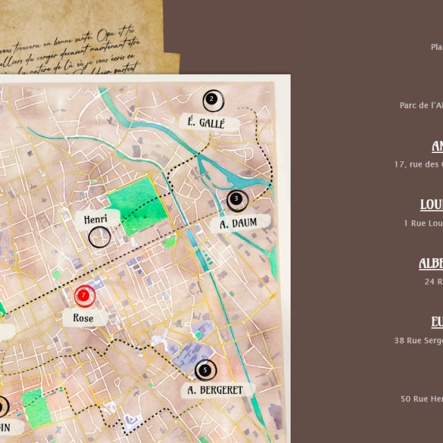 Parcours Immersif Carte